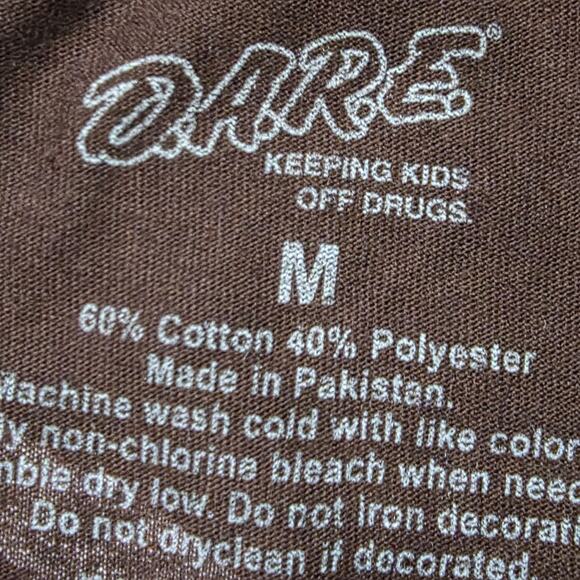 D.A.R.E. Daren the Lion T-Shirt Men M Black Graphic Tee NWOT - Picture 3 of 5